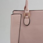 Сумка женская на молнии, 2 отдела, 1 наружный карман, розовая - Фото 4