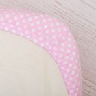 Детское постельное бельё "Горошки", пододеяльник 110х140, простыня на резинке 90х150, наволочка 40х60-1 шт., цвет розовый (арт. 10023) - Фото 4