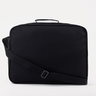 Сумка мужская на молниях Luris, длинный ремень, чёрная - Фото 2