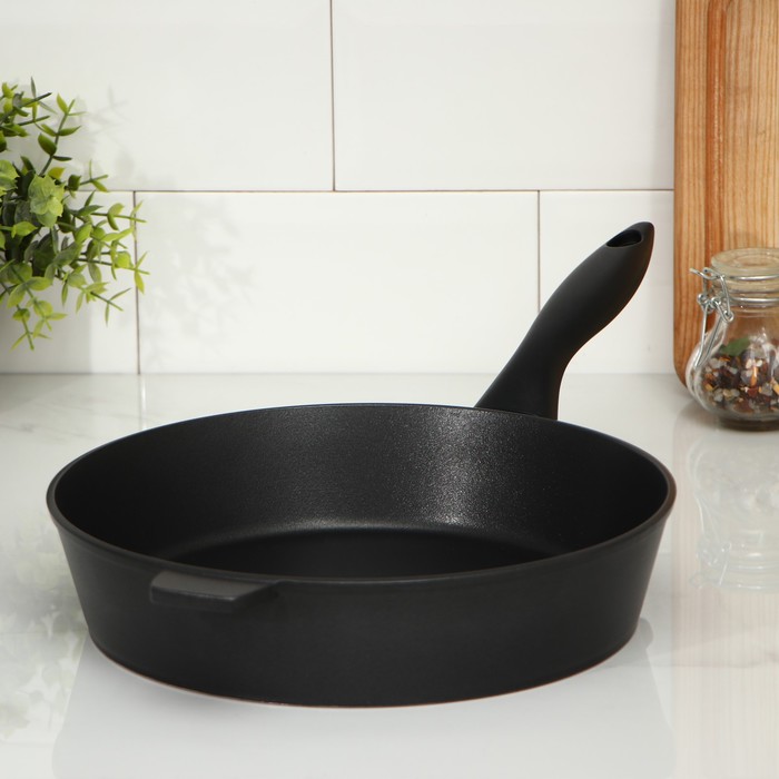 Сковорода «Хозяюшка», d=26 см, антипригарное покрытие, цвет чёрный