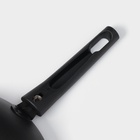 Сковорода-вок, d=26 см, съёмная ручка, антипригарное покрытие, алюминий, чёрная - Фото 5