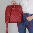 Рюкзак молодёжный на шнурке, 1 отдел, 1 наружный карман, красный - Фото 4