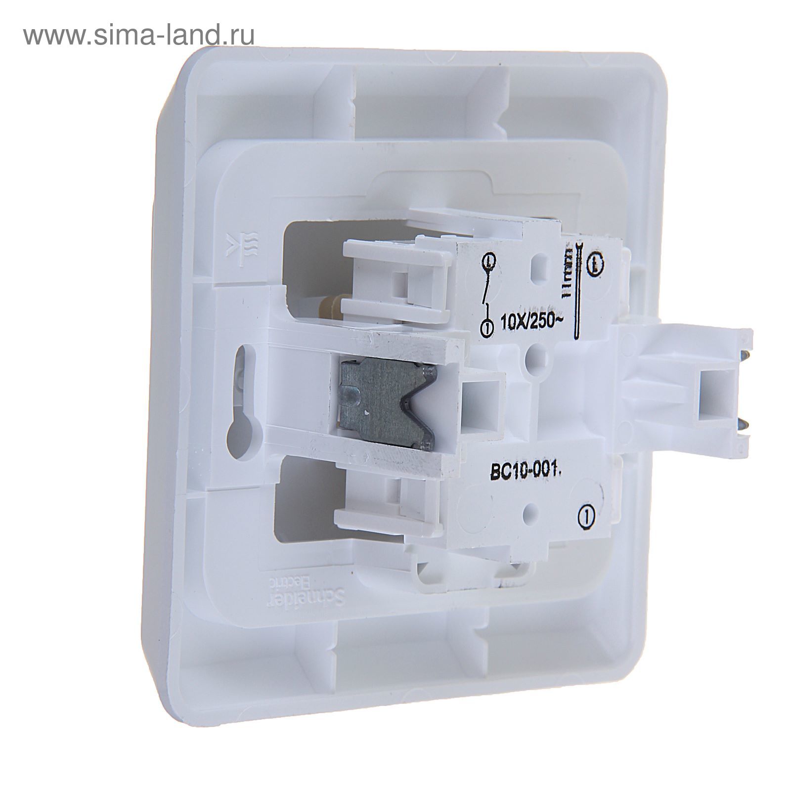 Одноклавишный переключатель, 10 А, IP44, белый, открытой установки, серия Этюд,