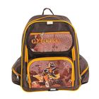 Рюкзак школьный эргономичная спинка Luris 36*28*11 Пьеро ОРТ, для мальчика "Квадроцикл" коричневый - Фото 1