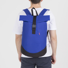 Рюкзак-сумка, отдел на молнии, наружный карман, цвет синий - Фото 3