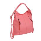 Сумка-рюкзак на молнии, 1 отдел, 3 наружных кармана, розовая - Фото 3