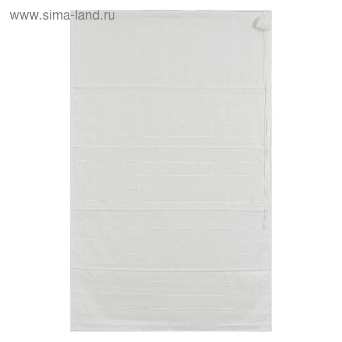 Римская тканевая штора 100х160 Ammi, цвет белый - Фото 1