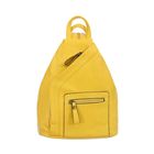 Сумка-рюкзак на молнии, 1 отдел, 2 наружных кармана, жёлтый - Фото 1