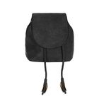 Сумка-рюкзак на молнии, 1 отдел, чёрная - Фото 1