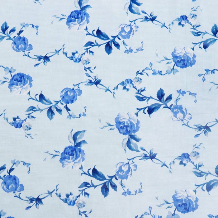 Скатерть на нетканой основе многоразовая с бейкой «Цветы», 130×160 (+/-6) см, цвет микс - фото 1906813898