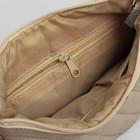Сумка женская, отдел на молнии, наружный карман, регулируемый ремень, цвет бежевый - Фото 5
