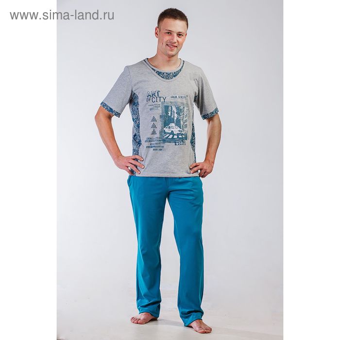 Комплект мужской (футболка, брюки), размер 48 (арт. 8503) - Фото 1