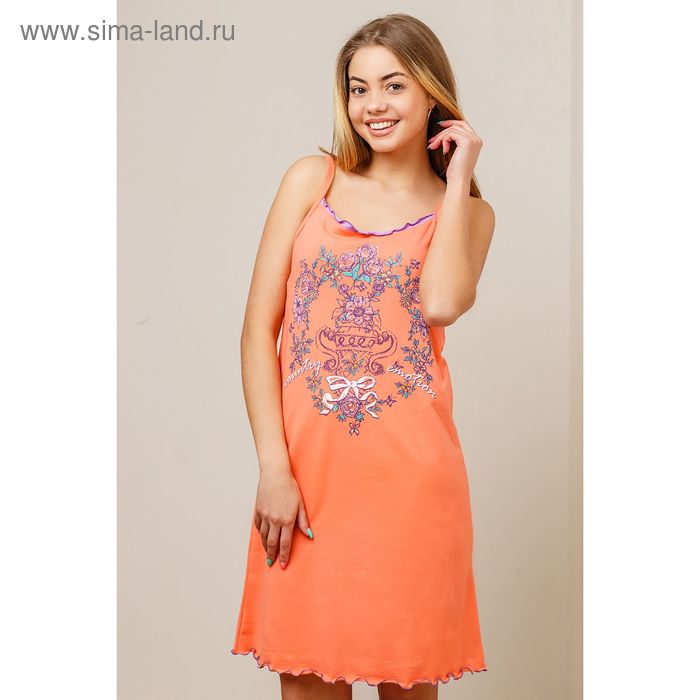 Сорочка женская, цвет оранжевый, размер 46 (арт. 8425) - Фото 1