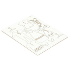 Набор чипбордов картон "Детский" [2] толщ.0,9-1,15 мм элементы от 2х1,5 см до 3х4,5 см - Фото 2