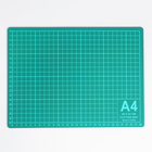 Мат для резки, 30 × 22 см, А4, цвет зелёный, DK-004 - фото 8464216