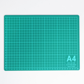 Мат для резки, 30 × 22 см, А4, цвет зелёный, DK-004