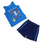 Комплект для мальчика (майка, шорты), рост 110 см, цвет синий (арт.CSK 9565 (122)) - Фото 1
