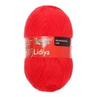 Пряжа Lidiya (ЛидияПШ) 50% шерсть, 50% акрил 1613м/100гр (213 кармин) - Фото 2