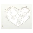Чипборд картон "Цветочное сердце" [2] толщ. 0,9-1,15 мм 8х10 см - Фото 2