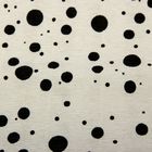 Бумага гофрированная с рисунком, 600/6 "Пузырьки черные" , 50 см х 2,5 м - Фото 3