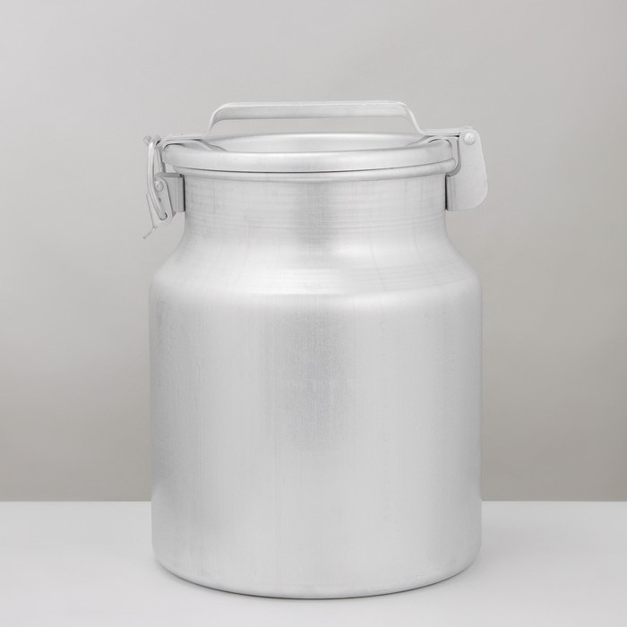 Бидон алюминиевый, 18 л, с крышкой - Фото 1