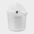 Ведро с крышкой, 10 л, h=21.5 см, d=26 см, алюминий - Фото 8