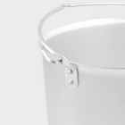 Ведро с крышкой, 10 л, h=21.5 см, d=26 см, алюминий - Фото 4