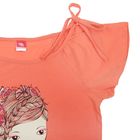 Платье для девочки, рост 128 см, цвет персиковый (арт.CSJ 61115 (102)) - Фото 2