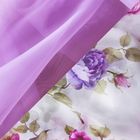 Кухонная штора Юна, 285х160см +/- 5 см, цв сирень, вуаль печать микс, п/э - Фото 2