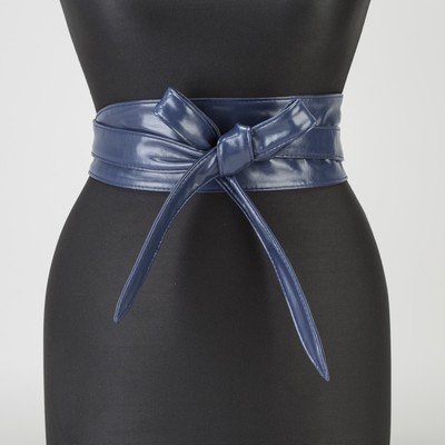 Пояс-кушак, ширина - 7см, синий