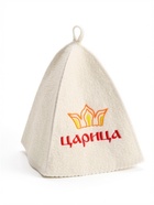 Шапка для бани и сауны «Царица», полиэфир, шерсть, «Добропаровъ» - Фото 1