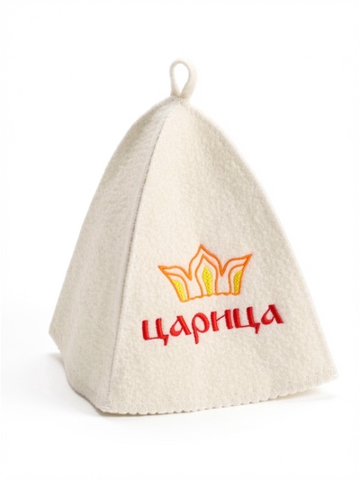 Шапка для бани и сауны «Царица», полиэфир, шерсть, «Добропаровъ»