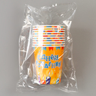 Стакан одноразовый бумажный "С днем рождения"свечи и гирлянды 250 мл - Фото 4