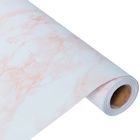 Плёнка самоклеящаяся, мрамор розовый,  0,45х8 м - Фото 2