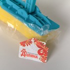 Швабра для мытья пола со складным отжимом Доляна, насадка ПВА 27×6 см, телескопическая ручка 102-120 см, цвет МИКС - Фото 4