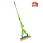 Швабра для мытья пола со складным отжимом Доляна, насадка ПВА 27×6 см, телескопическая ручка 102-120 см, цвет МИКС - Фото 5
