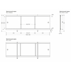 Экран для ванны «Ультра легкий АРТ» Дары моря, 168 см - Фото 8