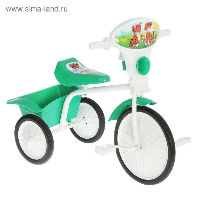 Велосипед трехколесный  "Малыш"  05, цвет зеленый, фасовка: 2шт. - Фото 1