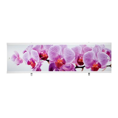 Экран для ванны "Ультра легкий АРТ" Дикая орхидея, 168 см