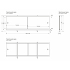 Экран для ванны «Кварт Белый», 168 см - Фото 2