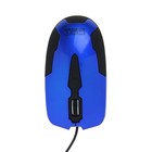 Мышь CBR CM 305, проводная, оптическая, 1200 dpi, провод 1.28 м, USB, сине-чёрная - Фото 3