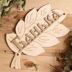 Табличка для бани и сауны «Банька», 30×17 см, деревянная, «Добропаровъ» 1384194