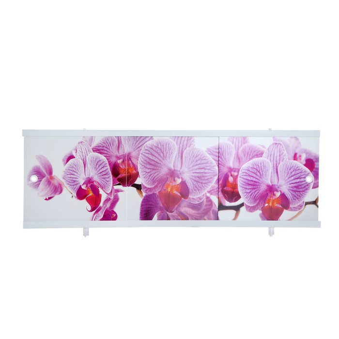 Экран для ванны "Ультра легкий АРТ" Дикая орхидея, 148 см - Фото 1