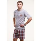 Комплект мужской (футболка+шорты), цвет, меланж, размер 52 (арт. М-749/1-26) - Фото 1