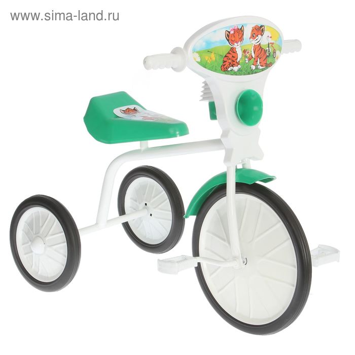 Велосипед трехколесный  "Малыш"  01, цвет зеленый, фасовка: 3шт. - Фото 1