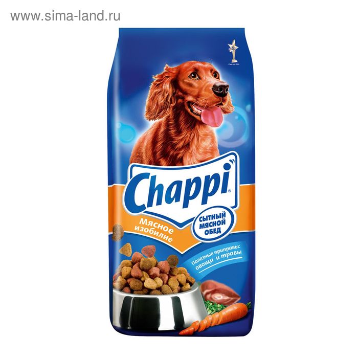 Сухой корм Chappi "Мясное изобилие" для собак, 8,5 кг - Фото 1