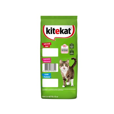 Сухой корм Kitekat «Аппетитная телятина» для кошек, 15 кг