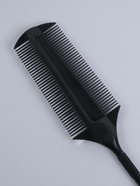 Расчёска для окрашивания, с хвостиком, 23×4 (±1) см, чёрная - Фото 2