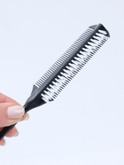 Расчёска для окрашивания, с хвостиком, 23×4 (±1) см, чёрная - Фото 4