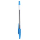 Ручка шариковая, 0.5 мм, стержень синий, прозрачный корпус, с прозрачным держателем - фото 317907223